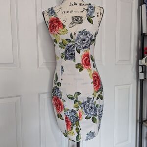 Love Culture Floral Mini Dress - Red and Blue